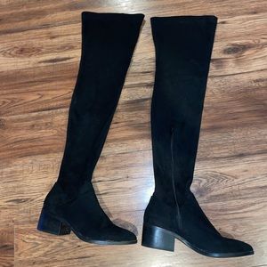 Steve Madden thigh high medium heel boots